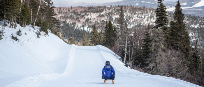 Luge au Massif de Charlevoix